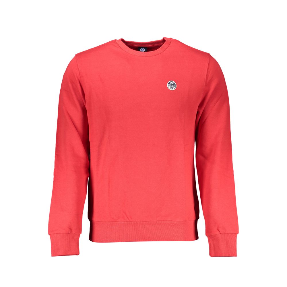North Sails Red Cotton Men Sweater