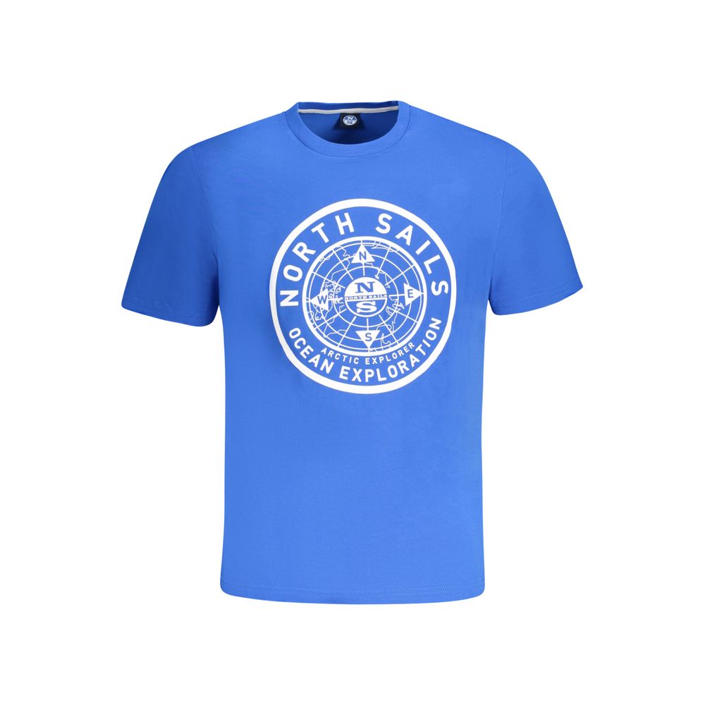 North Sails Blue Cotton Men's T-Shirt