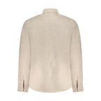 North Sails Beige Linen Men Shirt