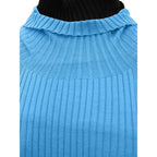 Bottega Veneta Blue Cotton Casual Dress