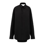 Balenciaga Black Cotton Long Dress