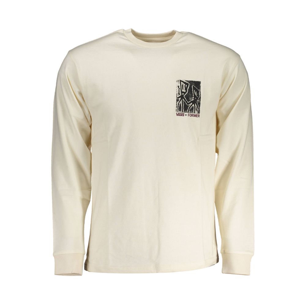 Vans White Cotton Men's T-Shirt