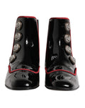 Dolce & Gabbana Black Jackie Buttoned Chelsea Boots Shoes