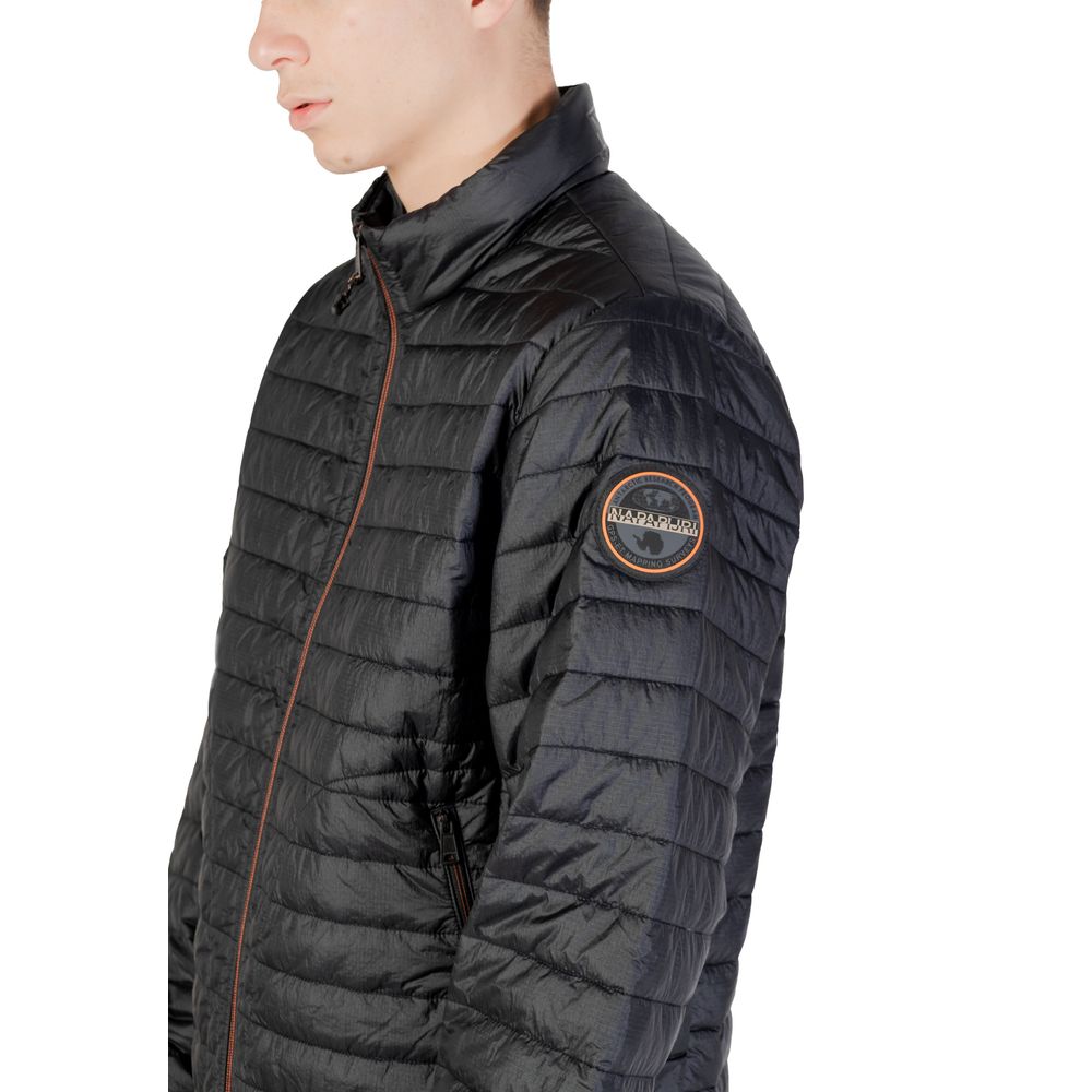 Napapijri Black Polyamide Coat