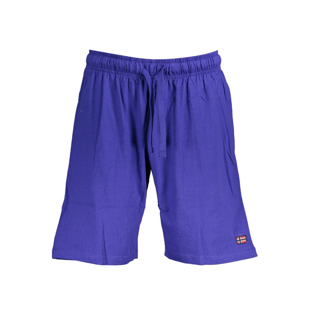 Norway 1963 Blue Cotton Men's Bermuda Shorts