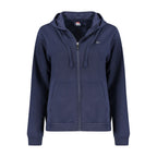 Norway 1963 Blue Cotton Women Sweatshirt with Hood and Zip